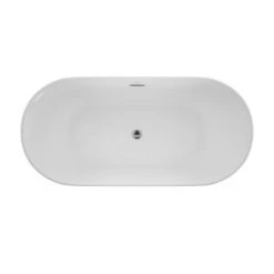 Jacuzzi Lyndsay 67" Free Standing Acrylic Soaking Tub with NW50827 Tub Filler Faucet, Center Drain, Drain Assembly and Overflow -Jacuzzi Sales Store jacuzzi ld6731bcxxxx alternate view 4 14