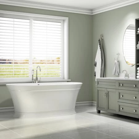 Jacuzzi Lyndsay 67" Free Standing Acrylic Soaking Tub with Center Drain, Drain Assembly and Overflow 7 Jacuzzi Lyndsay 67" Free Standing Acrylic Soaking Tub with Center Drain, Drain Assembly and Overflow - Image 5