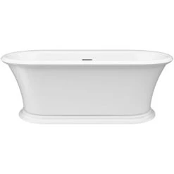 Jacuzzi Leonora™ 65" Solid Surface Free Standing Soaking Bathtub with Center Drain -Jacuzzi Sales Store jacuzzi lef6530bcxxxx alternate view 5700