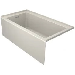 Jacuzzi Linea 60" x 30" Acrylic Air Bathtub for Three Wall Alcove Installation with Left Drain -Jacuzzi Sales Store jacuzzi lns6030alr2xx alternate view 3273