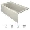 Jacuzzi Linea 60" x 30" Acrylic Air Bathtub for Three Wall Alcove Installation with Right Drain -Jacuzzi Sales Store jacuzzi lns6030arl2xxy 100825