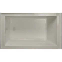 Jacuzzi Linea 60" Three Wall Alcove Acrylic Soaking Tub with Right Drain -Jacuzzi Sales Store jacuzzi lns6036brxxxx alternate view 5717