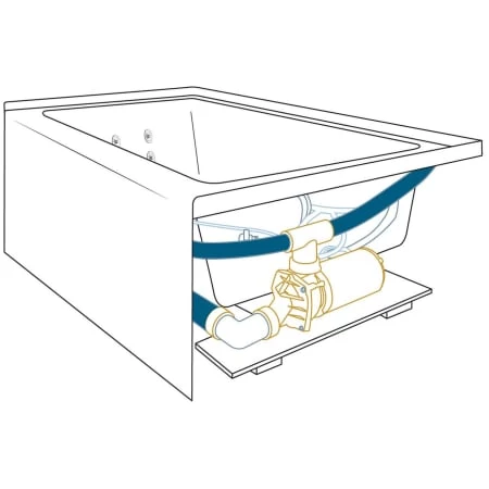 Jacuzzi Linea 60" x 36" Three Wall Alcove Acrylic Skirted Whirlpool Tub with Right Drain and Heater- Less Drain Assembly and Overflow 7 Jacuzzi Linea 60" x 36" Three Wall Alcove Acrylic Skirted Whirlpool Tub with Right Drain and Heater- Less Drain Assembly and Overflow - Image 5
