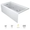 Jacuzzi Linea 66" Three Wall Alcove Acrylic Whirlpool Tub with Right Drain Location and Overflow -Jacuzzi Sales Store jacuzzi lns6632wrl2xxwc 100825
