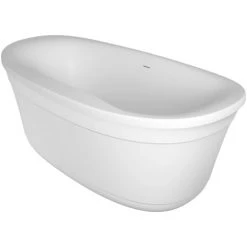 Jacuzzi Luna 67" Free Standing Acrylic Soaking Tub with Center Drain, Drain Assembly and Overflow -Jacuzzi Sales Store jacuzzi luf6735bcxxxx alternate view 6009