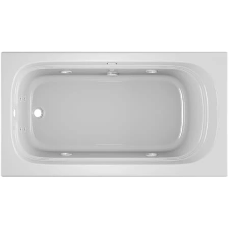 Jacuzzi 66" x 34" Luxura® Alcove Comfort Whirlpool Bathtub with 8 Jets, Basic Controls, Heater, Chromatherapy, Left Drain and Right Pump 4 Jacuzzi 66" x 34" Luxura® Alcove Comfort Whirlpool Bathtub with 8 Jets, Basic Controls, Heater, Chromatherapy, Left Drain and Right Pump - Image 2