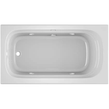 Jacuzzi 66" x 34" Luxura® Alcove Comfort Whirlpool Bathtub with 8 Jets, Basic Controls, Heater, Left Drain and Right Pump 4 Jacuzzi 66" x 34" Luxura® Alcove Comfort Whirlpool Bathtub with 8 Jets, Basic Controls, Heater, Left Drain and Right Pump - Image 2