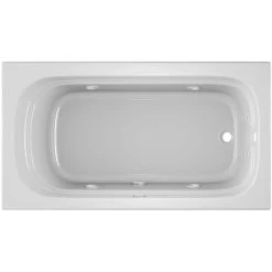 Jacuzzi 66" x 34" Luxura® Alcove Comfort Whirlpool Bathtub with 8 Jets, Basic Controls, Heater, Right Drain and Left Pump 8 Jacuzzi 66" x 34" Luxura® Alcove Comfort Whirlpool Bathtub with 8 Jets, Basic Controls, Heater, Right Drain and Left Pump -Jacuzzi Sales Store jacuzzi lux6634 wrl 2hx alternate view 1773