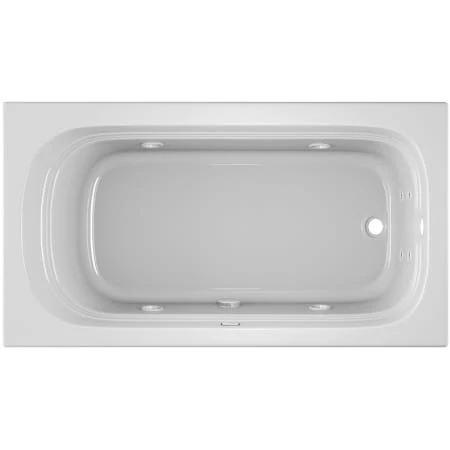 Jacuzzi 66" x 34" Luxura® Alcove Comfort Whirlpool Bathtub with 8 Jets, Basic Controls, Heater, Right Drain and Left Pump 4 Jacuzzi 66" x 34" Luxura® Alcove Comfort Whirlpool Bathtub with 8 Jets, Basic Controls, Heater, Right Drain and Left Pump - Image 2