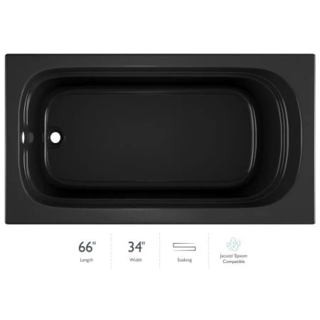 Jacuzzi 66" x 34" Luxura Alcove Reversible Soaking Bathtub with Universal Drain 3 Jacuzzi 66" x 34" Luxura Alcove Reversible Soaking Bathtub with Universal Drain