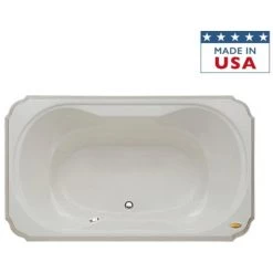 Jacuzzi Marineo 72" Soaking Bathtub for Drop In Installation with Center Drain and Chromatherapy Technology -Jacuzzi Sales Store jacuzzi mar7242bcx2cx alternate view 1792