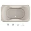 Jacuzzi Marineo 72" Soaking Bathtub for Drop In Installation with Center Drain