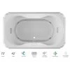 Jacuzzi Marineo 72" Salon Spa Bathtub for Drop In Installation with Center Drain and Illumatherapy - Luxury Controls 1 Jacuzzi Marineo 72" Salon Spa Bathtub for Drop In Installation with Center Drain and Illumatherapy - Luxury Controls -Jacuzzi Sales Store jacuzzi mar7242ccr4iww 100825