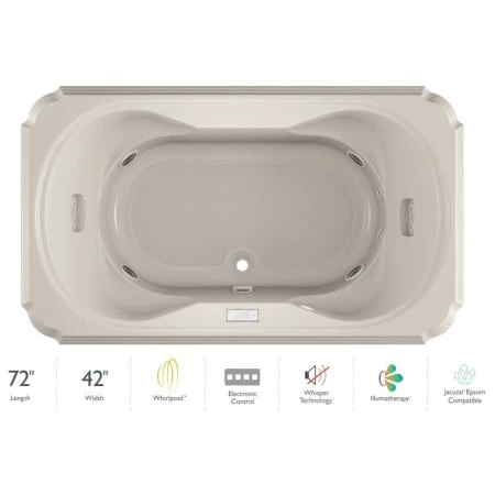 Jacuzzi Marineo 72" Whirlpool Bathtub for Drop In Installation with Center Drain and Illumatherapy / Whisper Technology™ - Luxury Controls 3 Jacuzzi Marineo 72" Whirlpool Bathtub for Drop In Installation with Center Drain and Illumatherapy / Whisper Technology™ - Luxury Controls