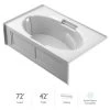 Jacuzzi Majora® 72" Soaking Alcove Bathtub with Left Drain -Jacuzzi Sales Store jacuzzi mj27242blxxxxw 100825