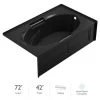 Jacuzzi Majora® 72" Soaking Alcove Bathtub with Right Drain