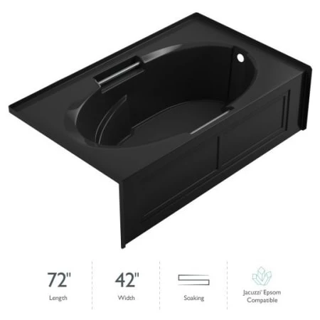 Jacuzzi Majora® 72" Soaking Alcove Bathtub with Right Drain 3 Jacuzzi Majora® 72" Soaking Alcove Bathtub with Right Drain