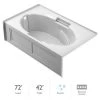 Jacuzzi Majora® 72" Pure Air Alcove Bathtub with Left Drain and Basic Controls