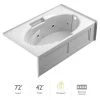 Jacuzzi 72" x 42" Majora® Three Wall Alcove Comfort Whirlpool Bathtub with 8 Jets, Basic Controls, Heater, Right Drain and Left Pump -Jacuzzi Sales Store jacuzzi mjs7242wrl2hxw 100825