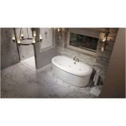 Jacuzzi Modena™ 66" Freestanding Whirlpool with Chromatherapy and Whisper+ Technology™ -Jacuzzi Sales Store jacuzzi mof6636wcr2cp alternate view 5920