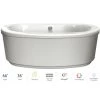 Jacuzzi Modena™ 66" Freestanding Whirlpool with Chromatherapy and Whisper+ Technology™ -Jacuzzi Sales Store jacuzzi mof6636wcr2cpww 100825