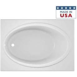 Jacuzzi 60" x 42" Nova Drop In Soaking Bathtub with Universal Drain -Jacuzzi Sales Store jacuzzi nov6042 bux xxx alternate view 5261