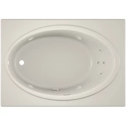 Jacuzzi 60" x 42" Nova Drop In Comfort Whirlpool Bathtub with Basic Controls, Heater, Left Drain and Right Pump -Jacuzzi Sales Store jacuzzi nov6042 wlr 2hx alternate view 5269