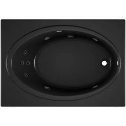 Jacuzzi 60" x 42" Nova Drop In Comfort Whirlpool Bathtub with Basic Controls, Right Drain and Left Pump -Jacuzzi Sales Store jacuzzi nov6042 wrl 2xx alternate view 3373