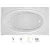 Jacuzzi 72" x 42" Nova Drop In Comfort Whirlpool Bathtub with Basic Controls, Right Drain and Left Pump 2 Jacuzzi 72" x 42" Nova Drop In Comfort Whirlpool Bathtub with Basic Controls, Right Drain and Left Pump -Jacuzzi Sales Store jacuzzi nov7242wrl2xxw 100825