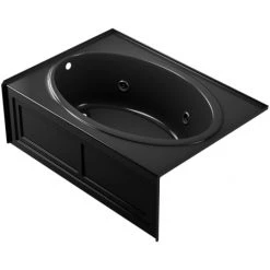 Jacuzzi 60" x 42" Nova Drop In Three Wall Alcove Comfort Whirlpool Bathtub with Basic Controls, Heater, Left Drain and Right Pump -Jacuzzi Sales Store jacuzzi nvs6042 wlr 2hx alternate view 5278