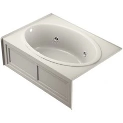 Jacuzzi 60" x 42" Nova Drop In Three Wall Alcove Comfort Whirlpool Bathtub with Basic Controls, Heater, Left Drain and Right Pump -Jacuzzi Sales Store jacuzzi nvs6042 wlr 2hx alternate view 5279