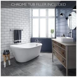 Jacuzzi Piccolo 59" Free Standing Soaking Bathtub with MX22827 Tub Filler Faucet and Reversible Drain -Jacuzzi Sales Store jacuzzi pib5932buxxxx alternate view 1822