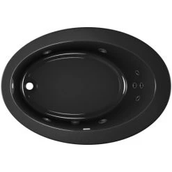 Jacuzzi 62" x 43" Riva® Drop In Comfort Whirlpool Bathtub with 8 Jets, Basic Controls, Heater, Reversible Drain and Pump -Jacuzzi Sales Store jacuzzi riv6243 wlr 2hx alternate view 3443