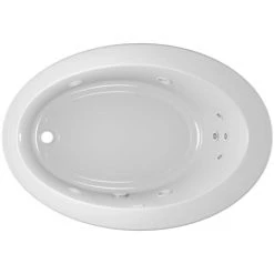 Jacuzzi 62" x 43" Riva® Drop In Comfort Whirlpool Bathtub with 8 Jets, Basic Controls, Reversible Drain and Pump -Jacuzzi Sales Store jacuzzi riv6243 wlr 2xx alternate view 3446