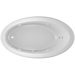 Jacuzzi 66" x 38" Riva Drop In Comfort Whirlpool Bathtub with 8 Jets, Basic Controls, Heater, Reversible Drain and Pump -Jacuzzi Sales Store jacuzzi riv6638 wlr 2hx alternate view 3481