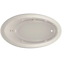 Jacuzzi 66" x 38" Riva Drop In Comfort Whirlpool Bathtub with 8 Jets, Basic Controls, Heater, Reversible Drain and Pump -Jacuzzi Sales Store jacuzzi riv6638 wrl 2hx alternate view 3499