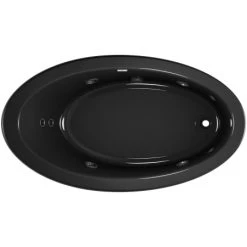 Jacuzzi 66" x 38" Riva Drop In Comfort Whirlpool Bathtub with 8 Jets, Basic Controls, Reversible Drain and Pump -Jacuzzi Sales Store jacuzzi riv6638 wrl 2xx alternate view 3503