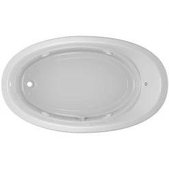 Jacuzzi 72" x 42" Riva® Drop In Comfort Whirlpool Bathtub with 8 Jets, Basic Controls, Chromatherapy, Heater, Reversible Drain and Pump -Jacuzzi Sales Store jacuzzi riv7242 wlr 2ch alternate view 3526