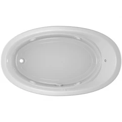 Jacuzzi 72" x 42" Riva® Drop In Comfort Whirlpool Bathtub with 8 Jets, Basic Controls, Reversible Drain and Pump -Jacuzzi Sales Store jacuzzi riv7242 wlr 2xx alternate view 3536