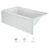 Jacuzzi Signature 60" Three Wall Alcove Acrylic Whirlpool Tub with Left Drain and Overflow 2 Jacuzzi Signature 60" Three Wall Alcove Acrylic Whirlpool Tub with Left Drain and Overflow -Jacuzzi Sales Store jacuzzi s1s6032wlr1xxw 5803906