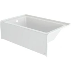 Jacuzzi Signature 60" Three Wall Alcove Acrylic Soaking Tub with Left Drain, and Overflow