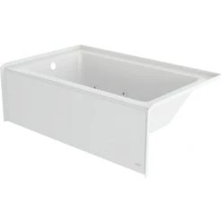 Jacuzzi Signature 60" Three Wall Alcove Acrylic Whirlpool Tub with Left Drain, and Overflow