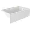 Jacuzzi Signature 60" Three Wall Alcove Acrylic Whirlpool Tub with Right Drain, and Overflow