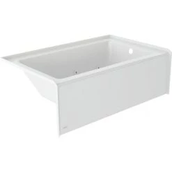 Jacuzzi Signature 60" Three Wall Alcove Acrylic Whirlpool Tub with Right Drain, and Overflow