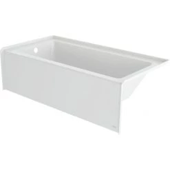 Jacuzzi Signature 66" Three Wall Alcove Acrylic Soaking Tub with Left Drain, and Overflow