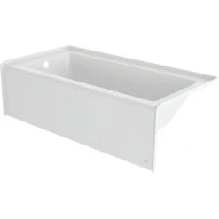 Jacuzzi Signature 66" Three Wall Alcove Acrylic Whirlpool Tub with Left Drain, and Overflow