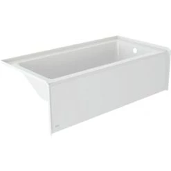 Jacuzzi Signature 66" Three Wall Alcove Acrylic Whirlpool Tub with Right Drain, and Overflow