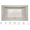 Jacuzzi 66" x 36" Sia® Drop In Luxury Salon Spa Bathtub with 13 Jets, LCD Controls, Illumatherapy, Heater, Center Drain and Right Pump