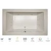 Jacuzzi 66" x 36" Sia® Drop In Luxury Whirlpool Bathtub with 13 Jets, Luxury Controls, Chromatherapy, Heater, Center Drain and Right Pump