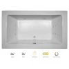 Jacuzzi 66" x 36" Sia® Drop In Luxury Whirlpool Bathtub with 13 Jets, LCD Controls, Chromatherapy, Heater, Center Drain and Right Pump -Jacuzzi Sales Store jacuzzi sia6636wcr5chw 100825
